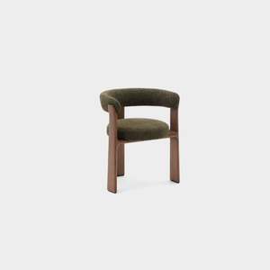 New: Granite Dining Chair - Olive + Walnut Stain