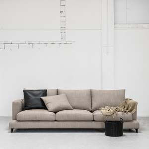 3 Seater: Lazytime 4 Seater Sofa - Taupe