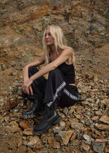 Afends Thorn Bound Recycled Sweat Pant - Black