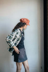 Bowery Vintage Long Sleeve Overshirt - Green/Blue