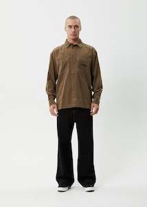 Mens Tees: Welcome Back Long Sleeve Shirt - Fossil