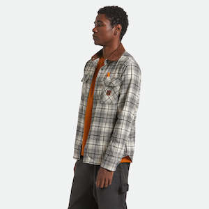 Mens: Builders Bowery Perf Flannel - Off White/Black Coming Soon
