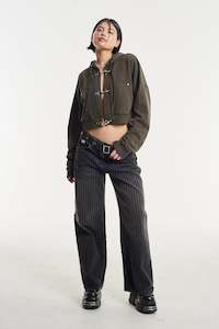 Womens Pants: Mobster Jean - Charcoal Last Sizes Was $199 Now