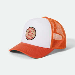 Out After Dark Trucker Hat - Tangerine/Off White