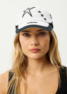 New Season: Afends Games Recycled Panelled Cap - White