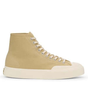 2433 Works High Cut Cotton Canvas Beige Off White