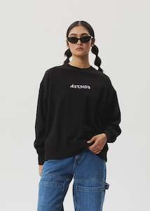 Lilah Recycled Crew Neck Jumper - Black Last Sizes Was $100 Now