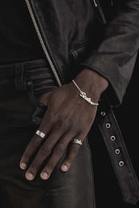 Stolen Girlfriends Club Stolen Script Bracelet - Silver