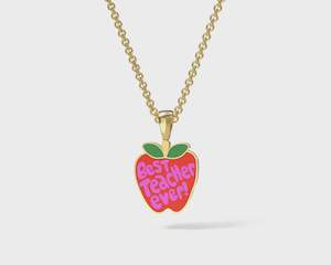Teacher Apple Pendant
