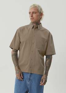 Mens Shirts: Everyday Hemp Short Sleeve Shirt - Fossil Last One Was $125