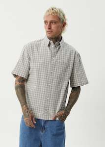 Mens Shirts: Afends Drew Seersucker Short Sleeve Shirt