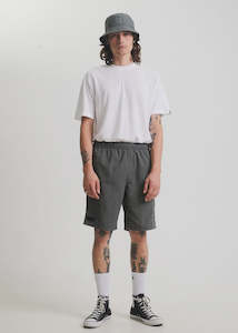 Mens Pants: Recycled Shorts- Utility Jungle Green