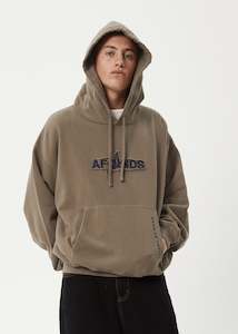 Mens Sweats: Afends Antic Recycled Boxy Pull On Hoodie - Fossil Last Sizes Was $125