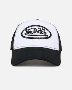 Accessories: Unisex Trucker Hat - Black/White