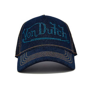 Trucker Hat - Navy Rhinestone Logo