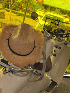 Sun Hats: Frayed Edge Straw Hat