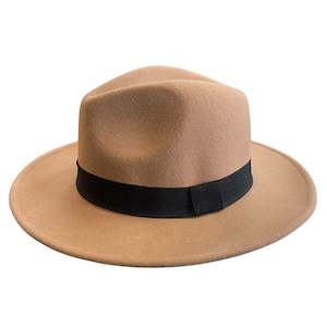 Classic Wool Fedora - Camel