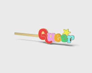 Hair Accessories: Hair Pin - Queer