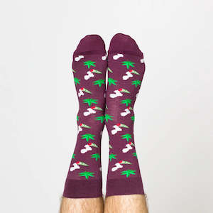 Socks: Mens Socks - Weed