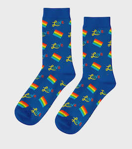 Mens Socks - Rainbow Love