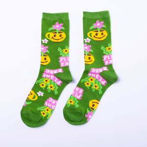 Socks: Womens Socks - Plant Babe