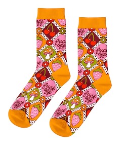 Socks: Womens Socks - F**k Off Retro