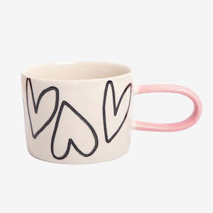 Caroline Gardner Heart Mugs