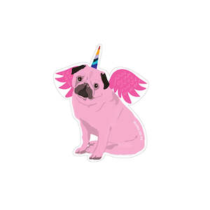 Fun Sticker - Unicorn Pug