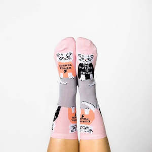 Womens Socks: Womens Socks - Future is Feline