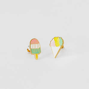 Snow Cone Stud Earrings