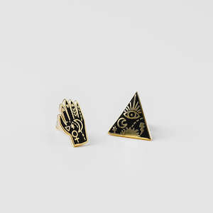 Yellow Owl: Mystic Powers Stud Earrings