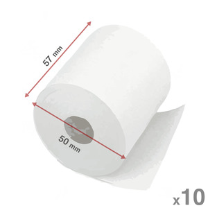 10 Pack Thermal Rolls (57mm x 50mm)