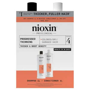 Nioxin: Nioxin Scalp + Hair Thickening System 4 Shampoo + Conditioner 1L Duo