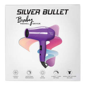 Silver Bullet Travel: Silver Bullet METALLIC BABY PURPLE DRYER