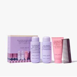 Nak Signature Holiday Platinum Anti-Yellow Blonde Trio with Gift