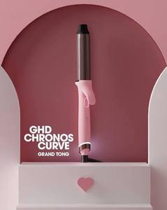 NEW GHD CHRONOS CURVE GRAND TONG (32MM BARREL) DUSTED PINK