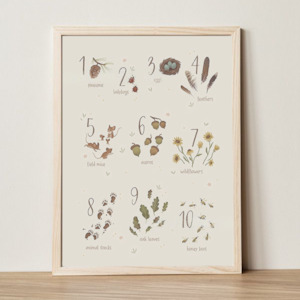 Wall poster: Kids Numbers Wall Poster