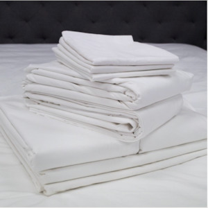 Actil Commercial by Sheridan Supercale White Flat Sheets