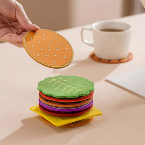 Hamburger Coasters Set of 8