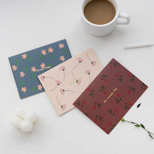Office Stationary: Floral Message Card