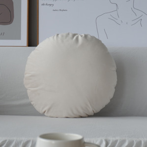 Homeware 1: Velvet Round Cushion with Inner