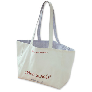 New Items: “CRÈME GLACÉE” Reversible Canvas Tote Bag