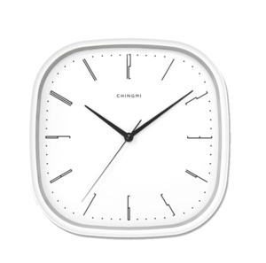 Home Decor: Minimalist Square Wall Clock – Silent, 30cm