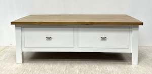 living>coffee Table: Fontain 2-Drw Coffee Table 2 Tone