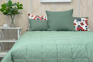 Blankets Mattress Toppers: Goose Down Blanket - Eucalyptus