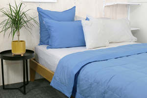 Blankets Mattress Toppers: Goose Down Blanket - Cornflower