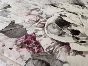 Queen size Grey Peonies - Eiderdowns By Anita