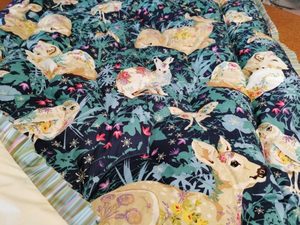 Products: Single eiderdown, Floral woodland animals - Eiderdowns By Anita