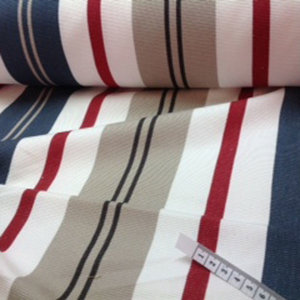 Products: Blue, white, red, tan stripe - Eiderdowns By Anita