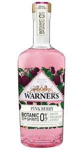 Zero Alcohol Gin: Warner's 0% Pink Berry Gin 500ml